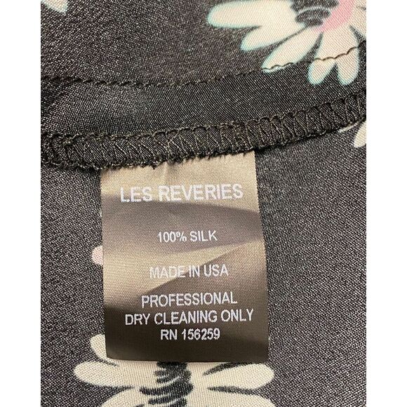 Les Revêries Tie-front Maxi Dress in Floral Print Silk - Picture 9 of 9